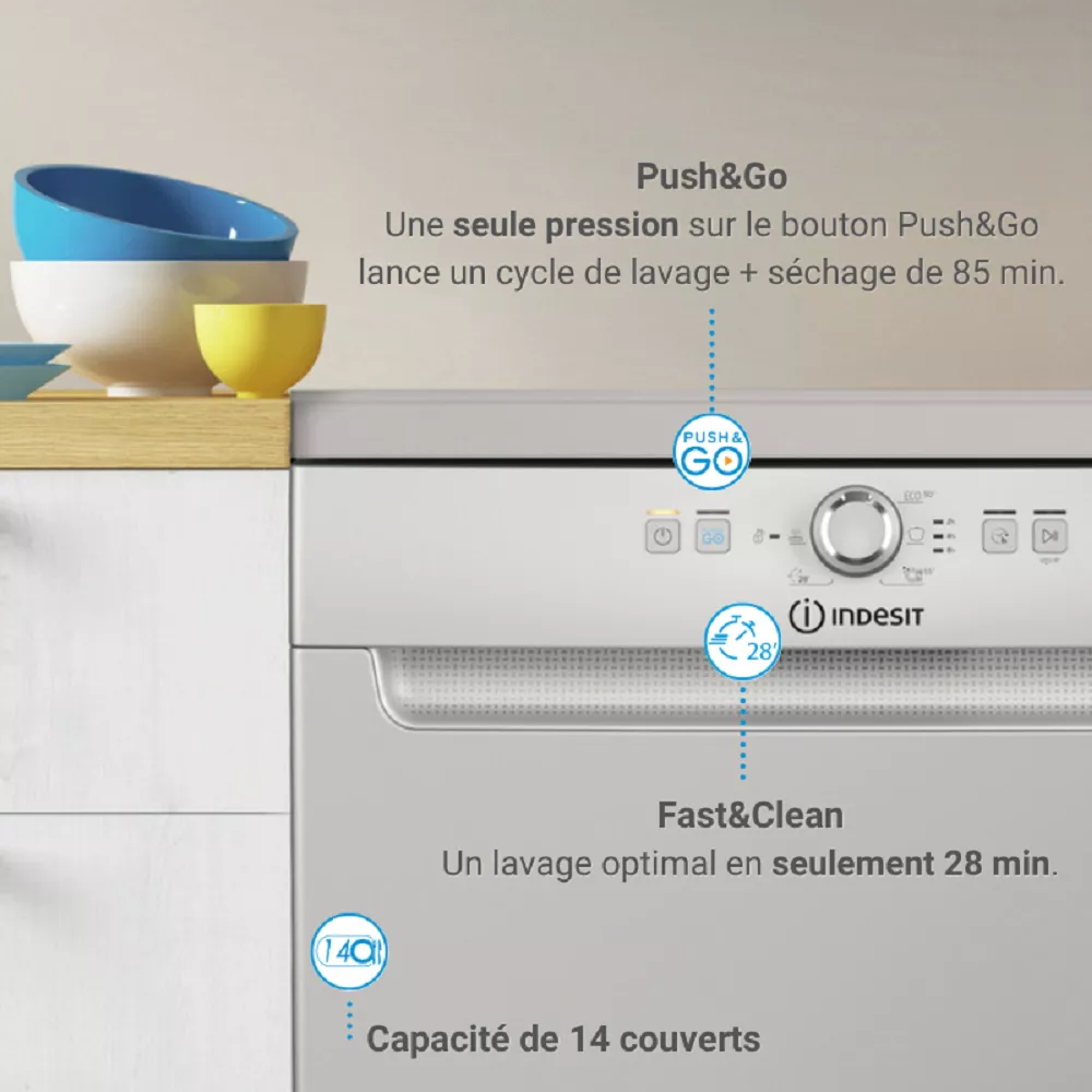 Lave vaisselle 60 cm Indesit – Image 3